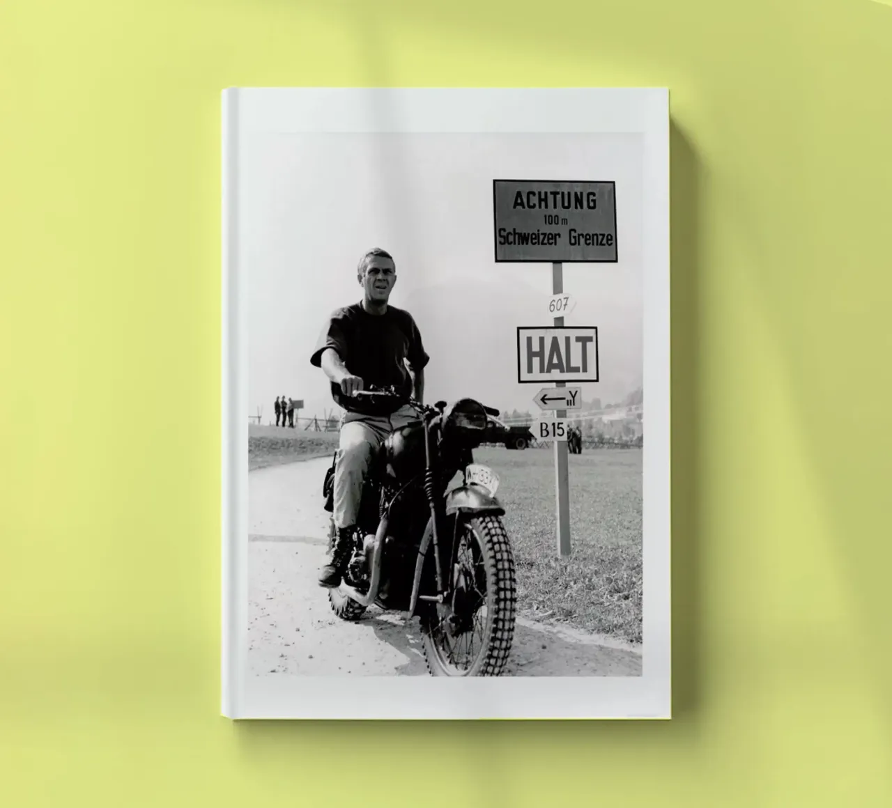 Steve McQueen "The Great Escape" 1963 notebook by Gallery Print and Art Limited