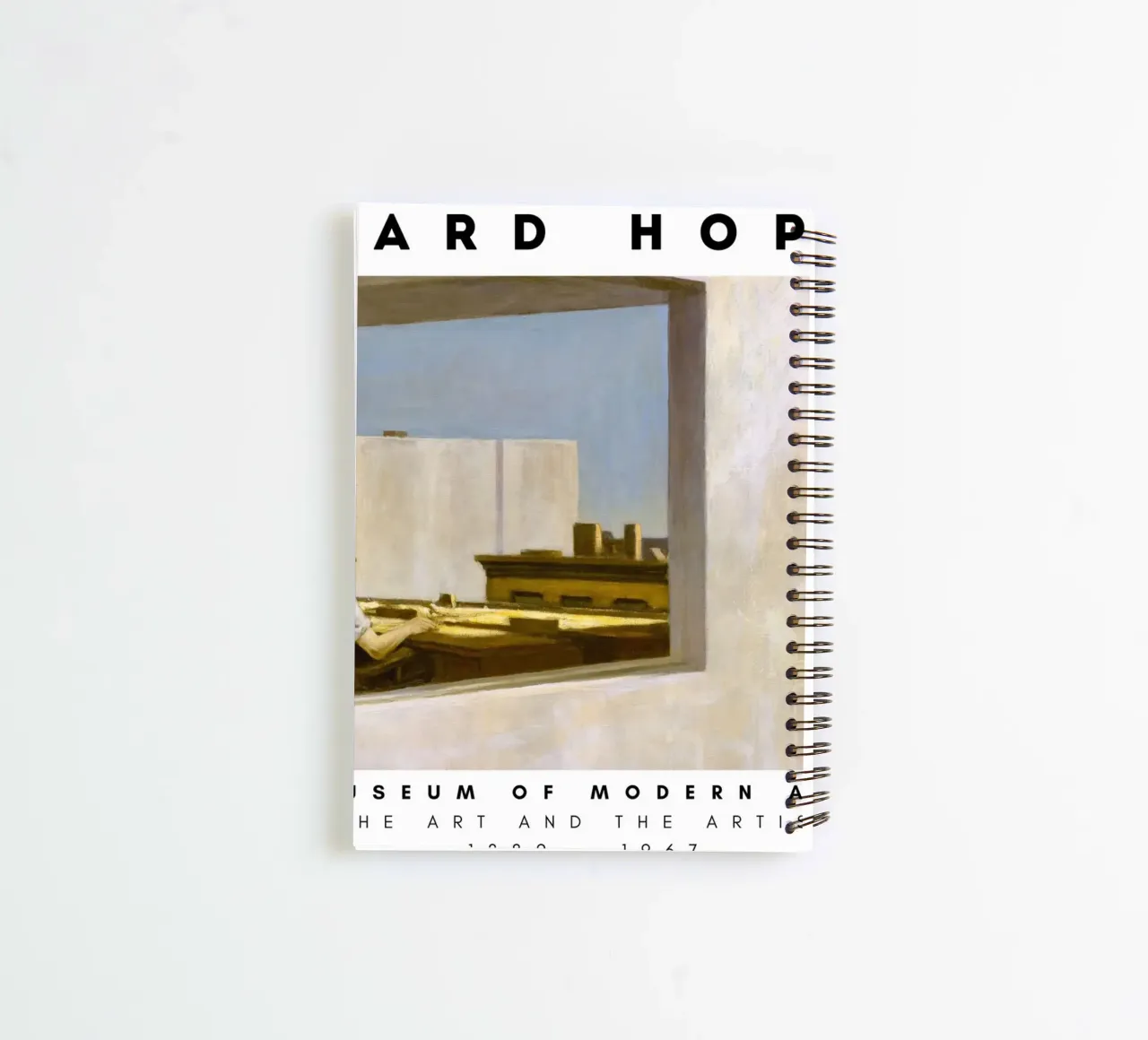 Edward Hopper Office in Small City - American Realism Art spiral notebook by NorwesClub