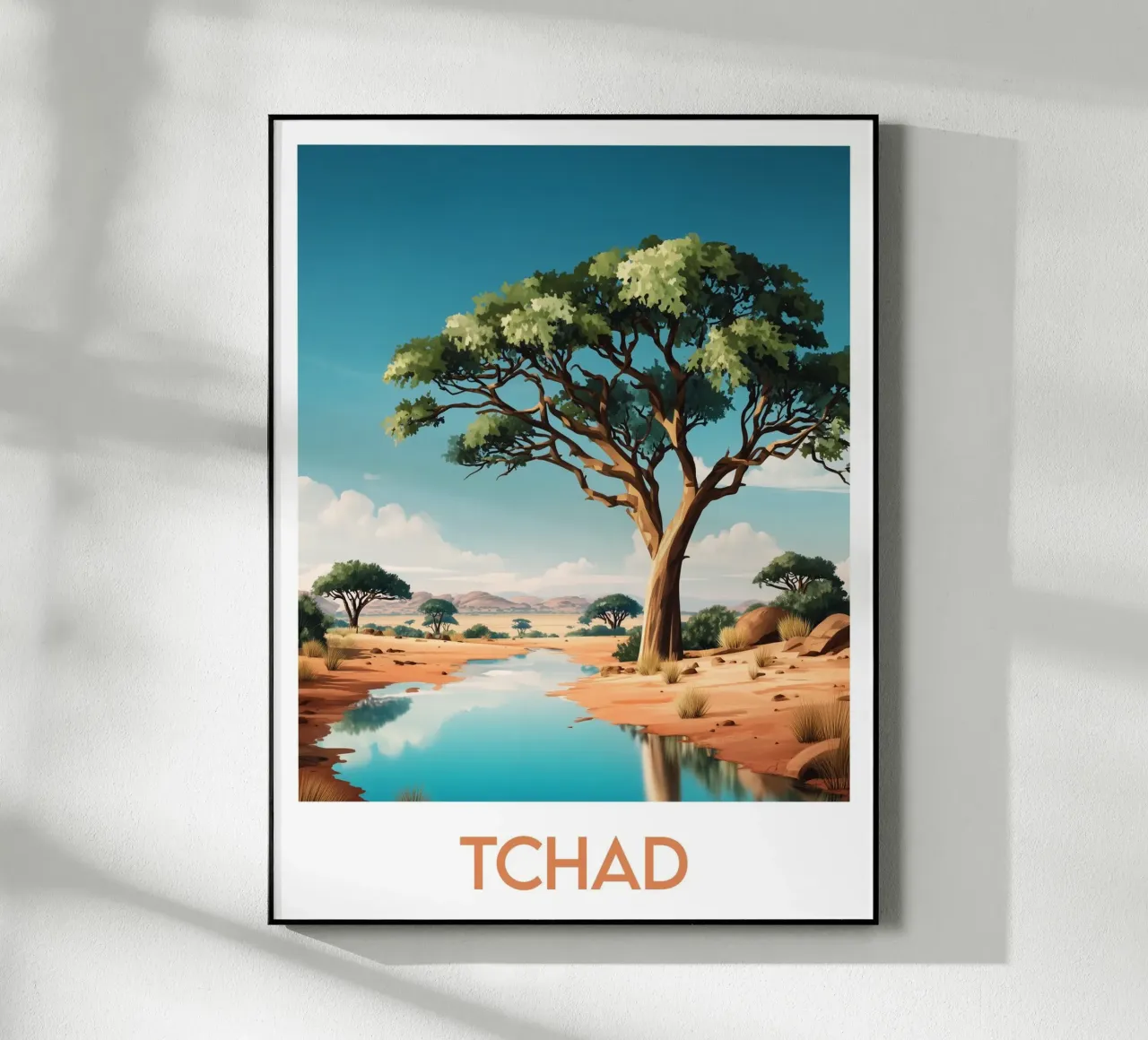 Poster di Chad plexiglass da Frame the World