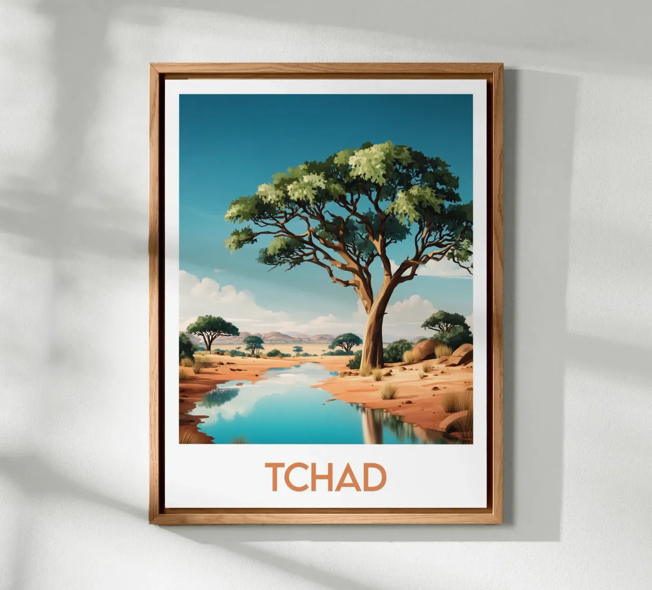 Poster di Chad alluminio dibond da Frame the World