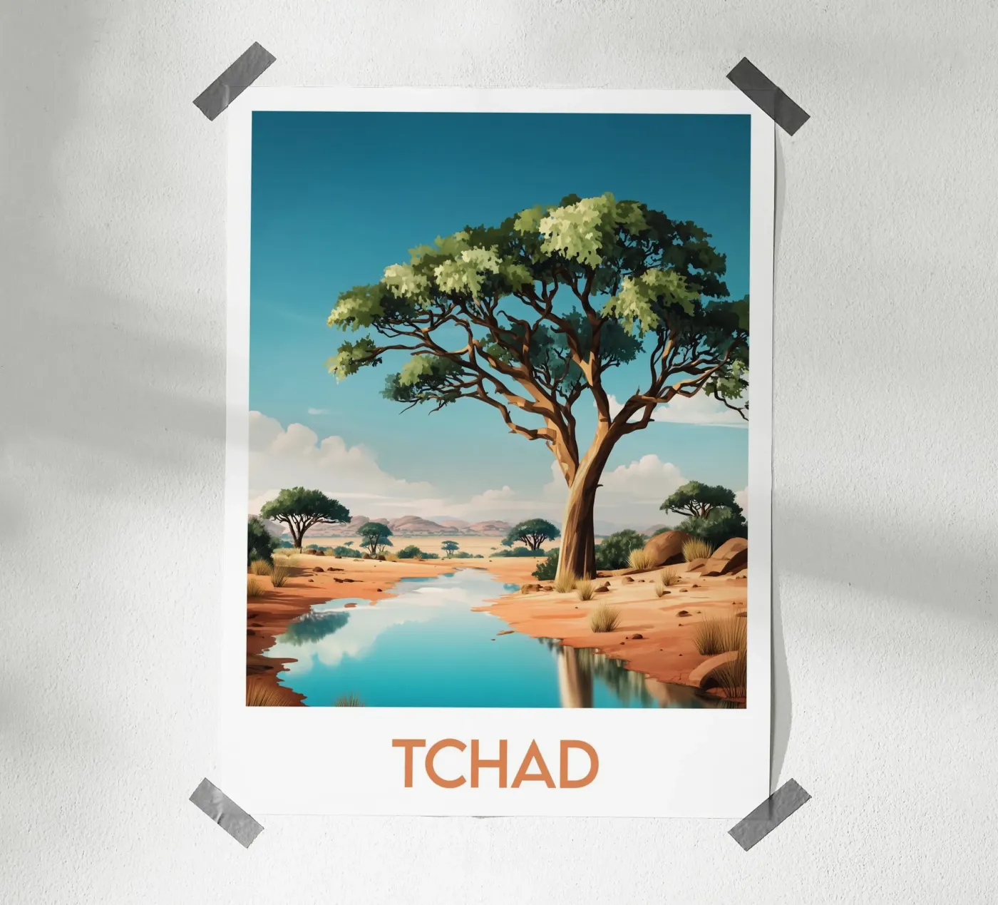 Chad poster poster by Frame the World