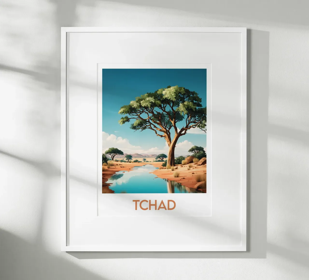 Poster di Chad poster con telaio in alluminio da Frame the World