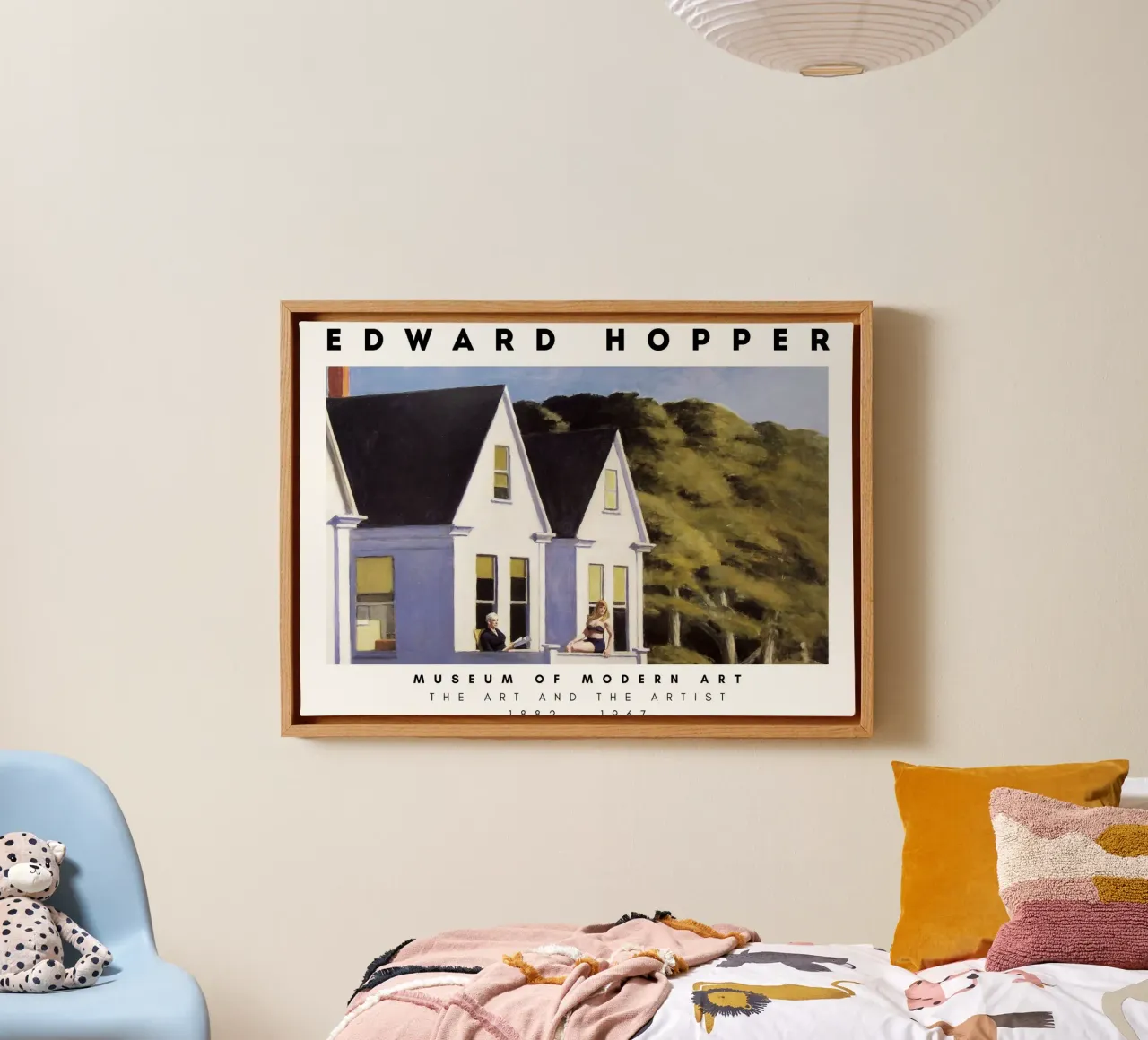 Hopper "Second Story Zonlicht" | Amerikaans Realisme Kunst canvas met Baklijst van NorwesClub