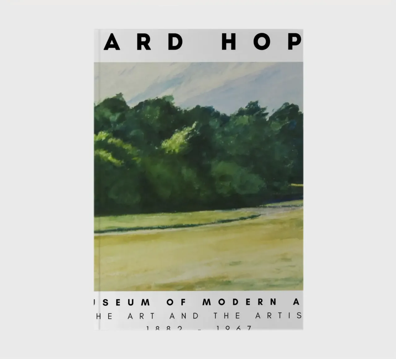 Edward Hopper Mass of Trees - American Realism Print notebook by NorwesClub