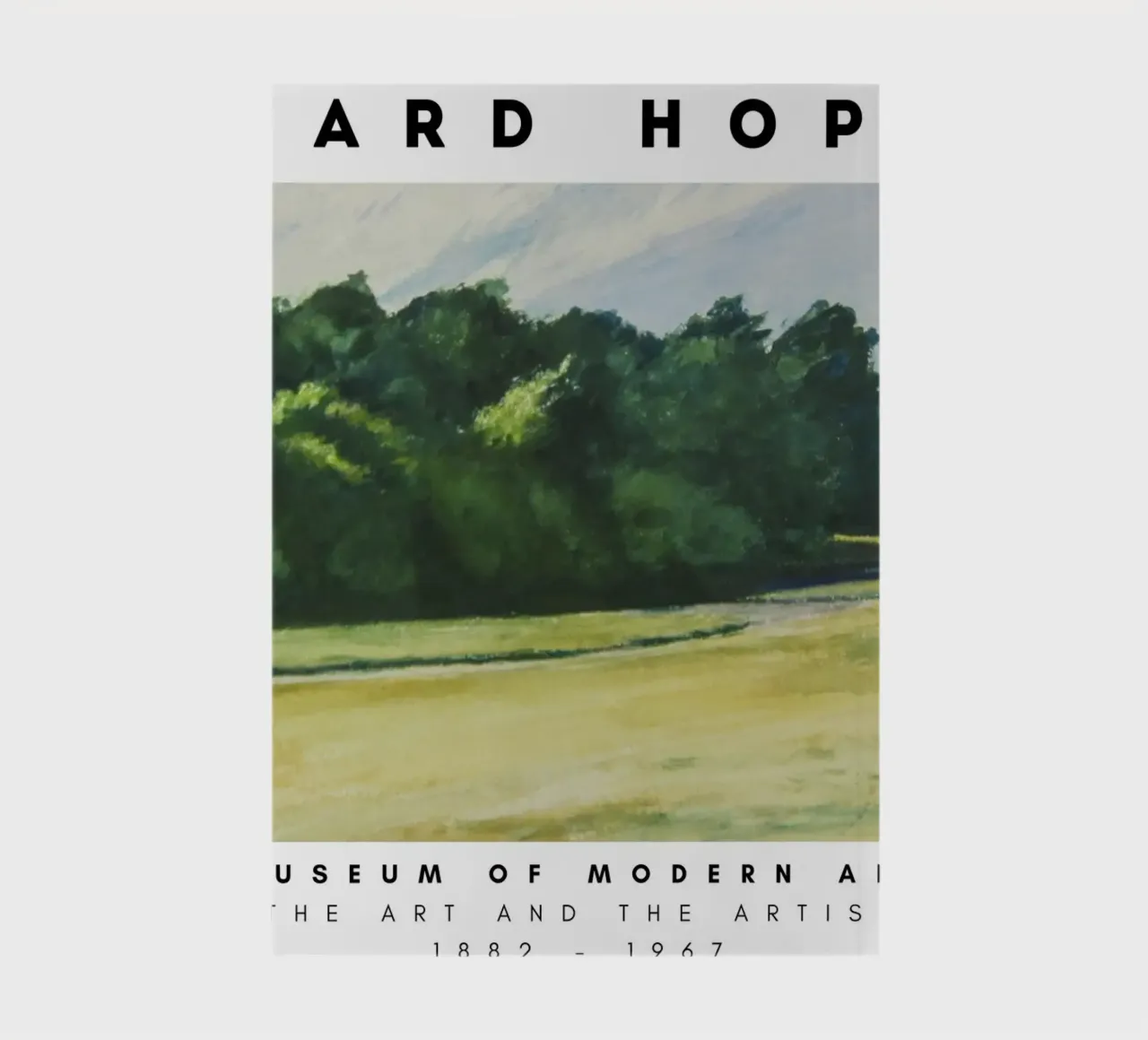 Edward Hopper Mass of Trees - American Realism Print notebook by NorwesClub