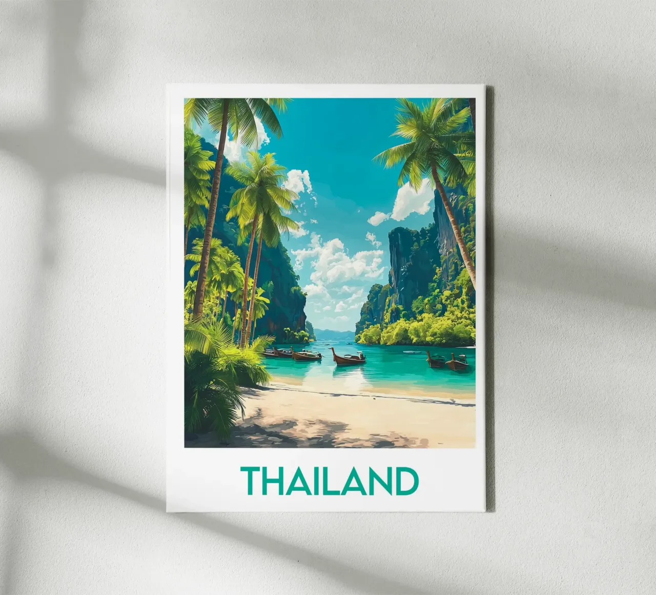 Affiche Thailand tela con Cornice a cassetta da Frame the World