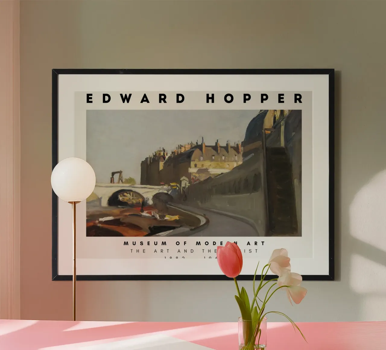 Edward Hopper Le Quai Paris - Realismo americano Prin poster da NorwesClub