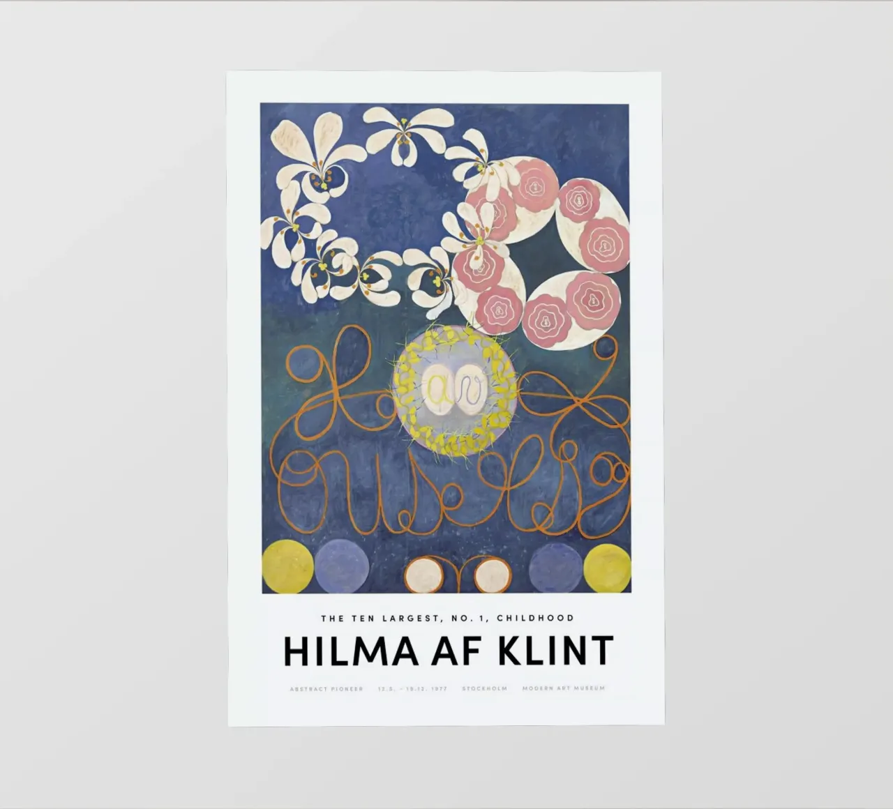 Hilma af Klint - The Ten Largest, No.1 II pellicola backlit da Vintage by JUNIQE
