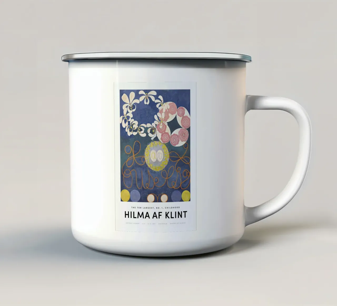 Hilma af Klint - The Ten Largest, No.1 II Emaille Tasse von Vintage by JUNIQE