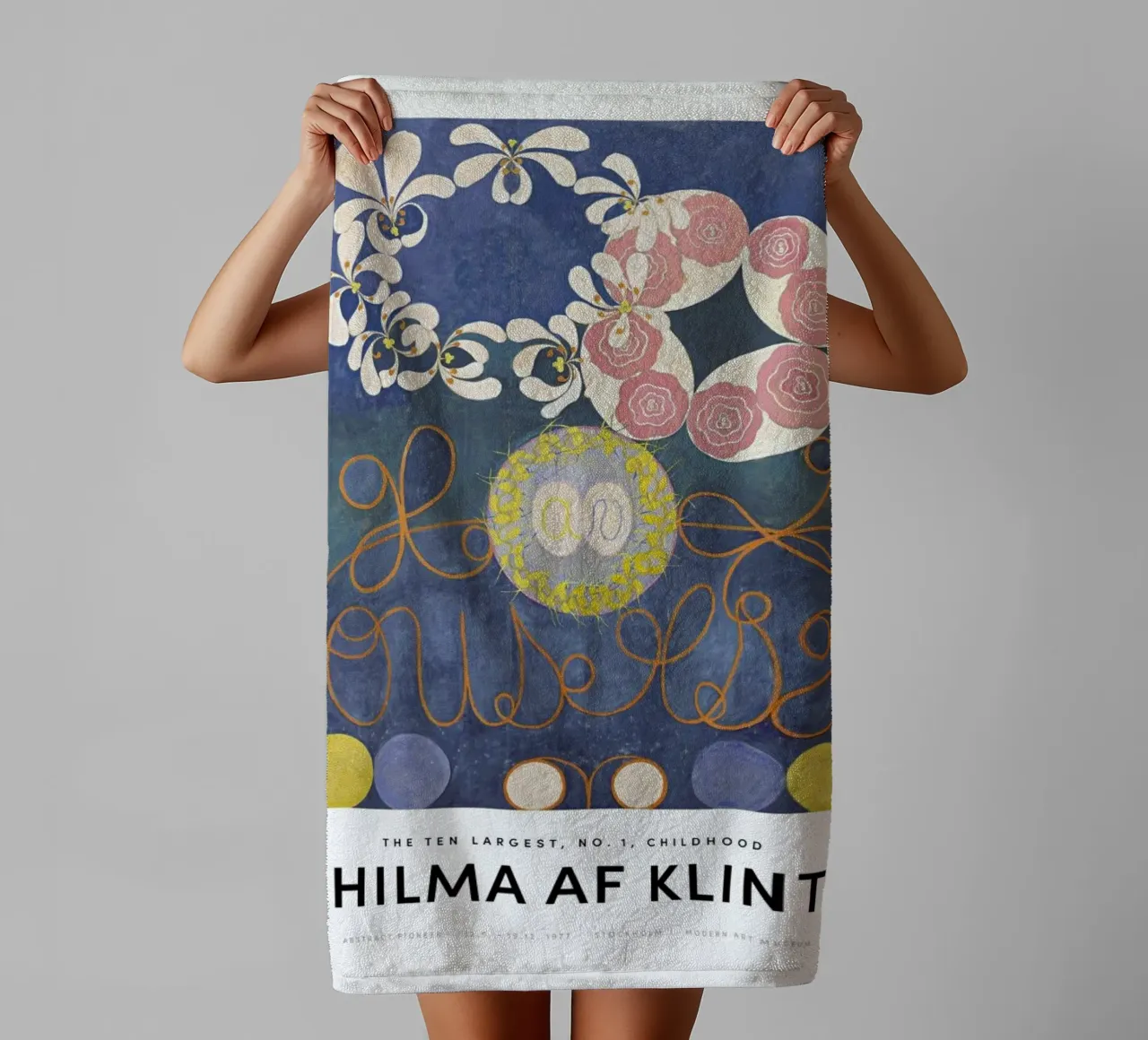 Hilma af Klint - The Ten Largest, No.1 II asciugamano da bagno da Vintage by JUNIQE
