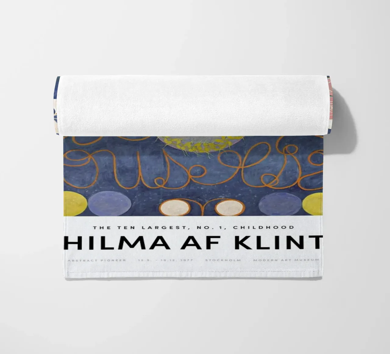 Hilma af Klint - The Ten Largest, No.1 II beach towel by Vintage by JUNIQE