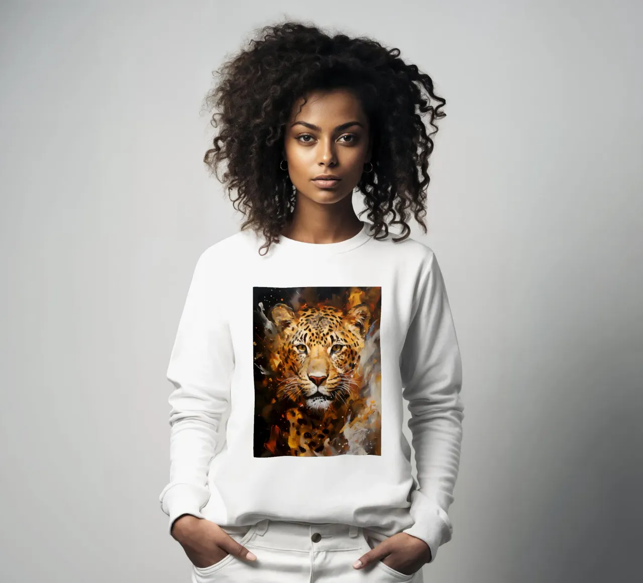 Leopard Abstract felpa da Mateo