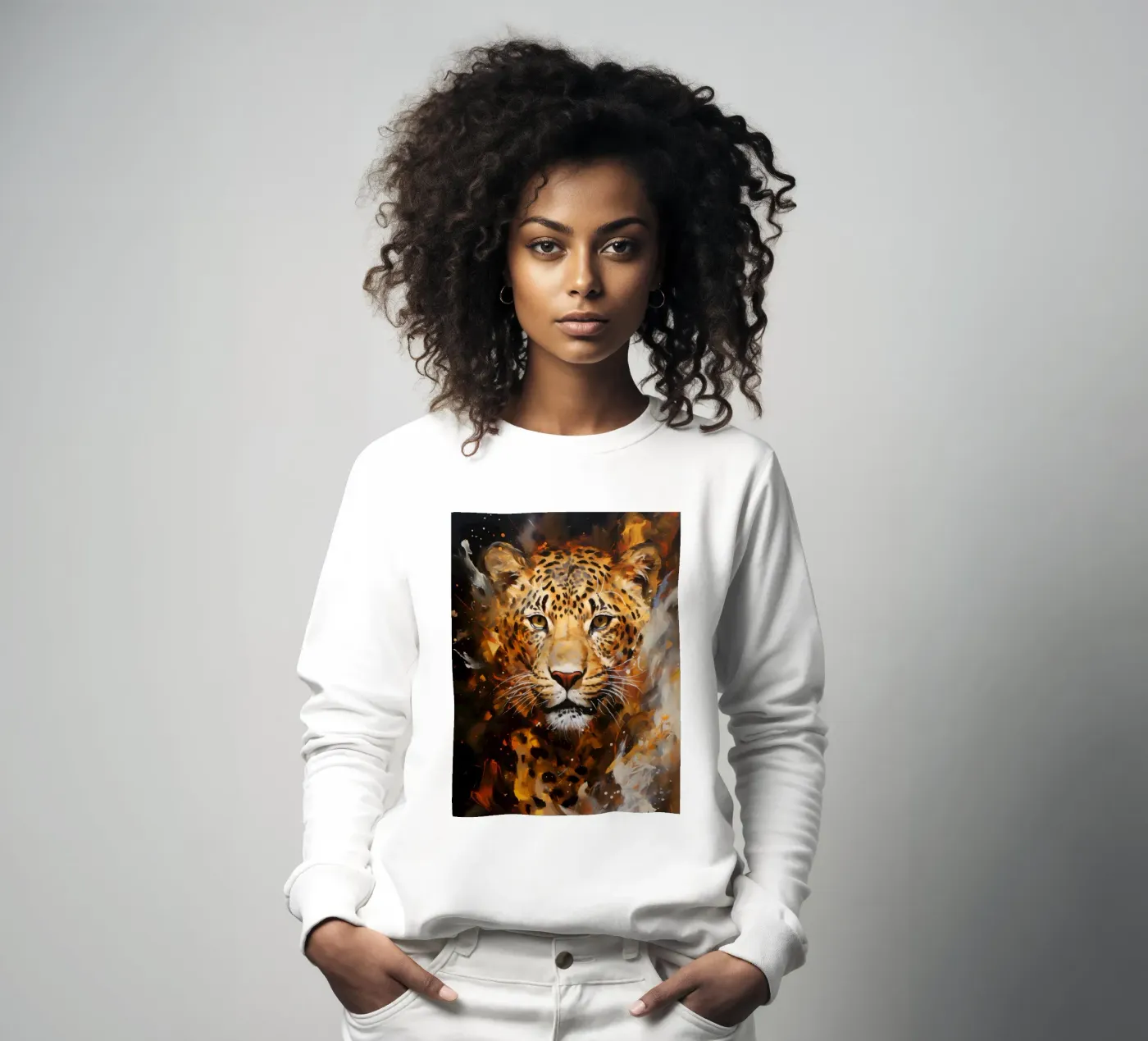 Leopard Abstract felpa da Mateo