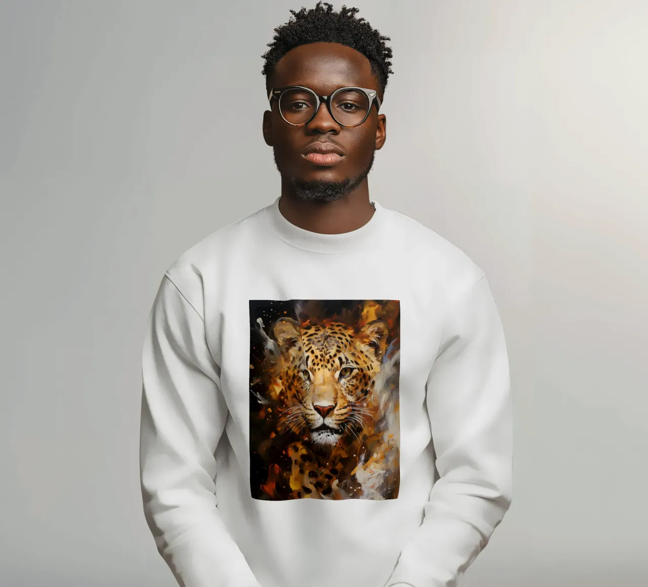 Leopard Abstract felpa da Mateo