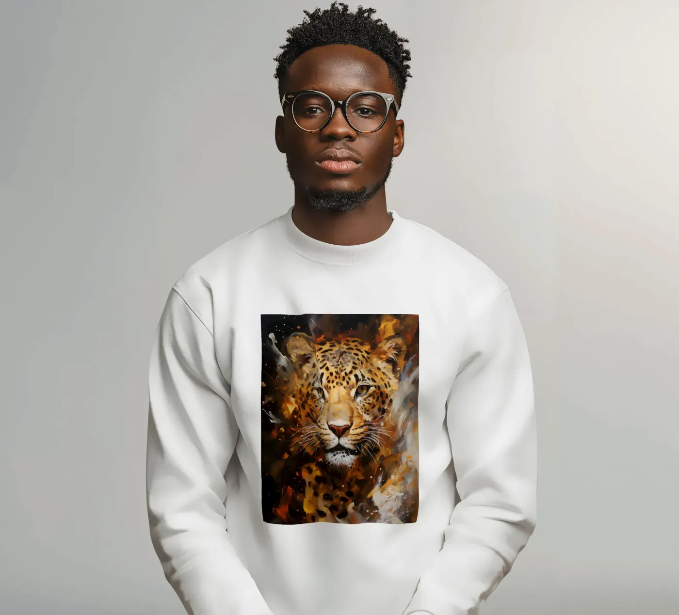 Leopard Abstract felpa da Mateo