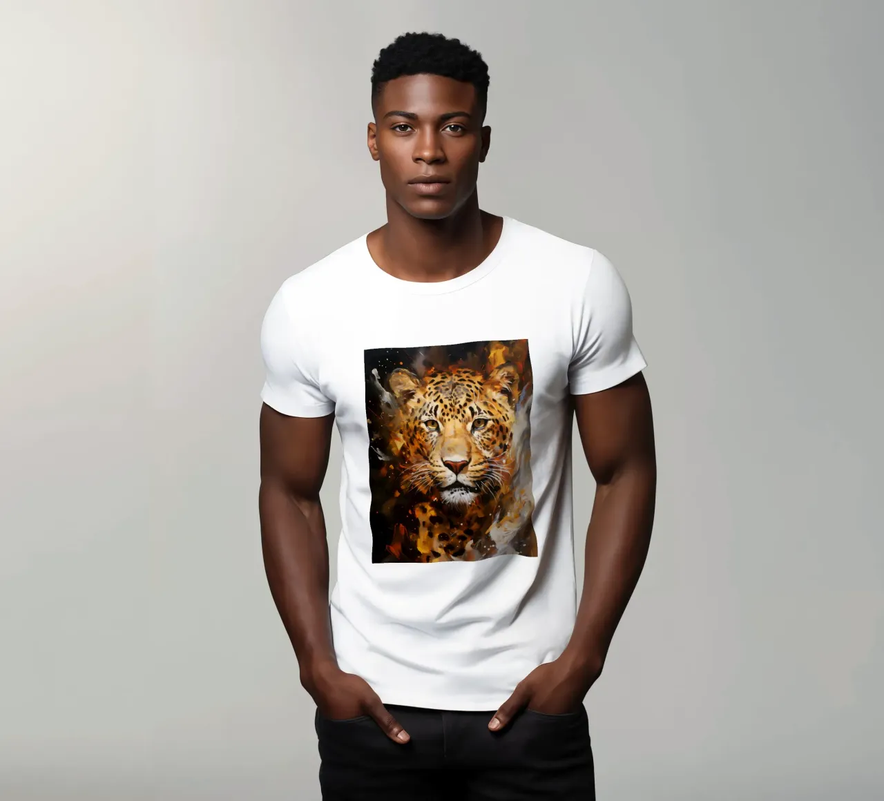 Leopard Abstract t-shirt da Mateo