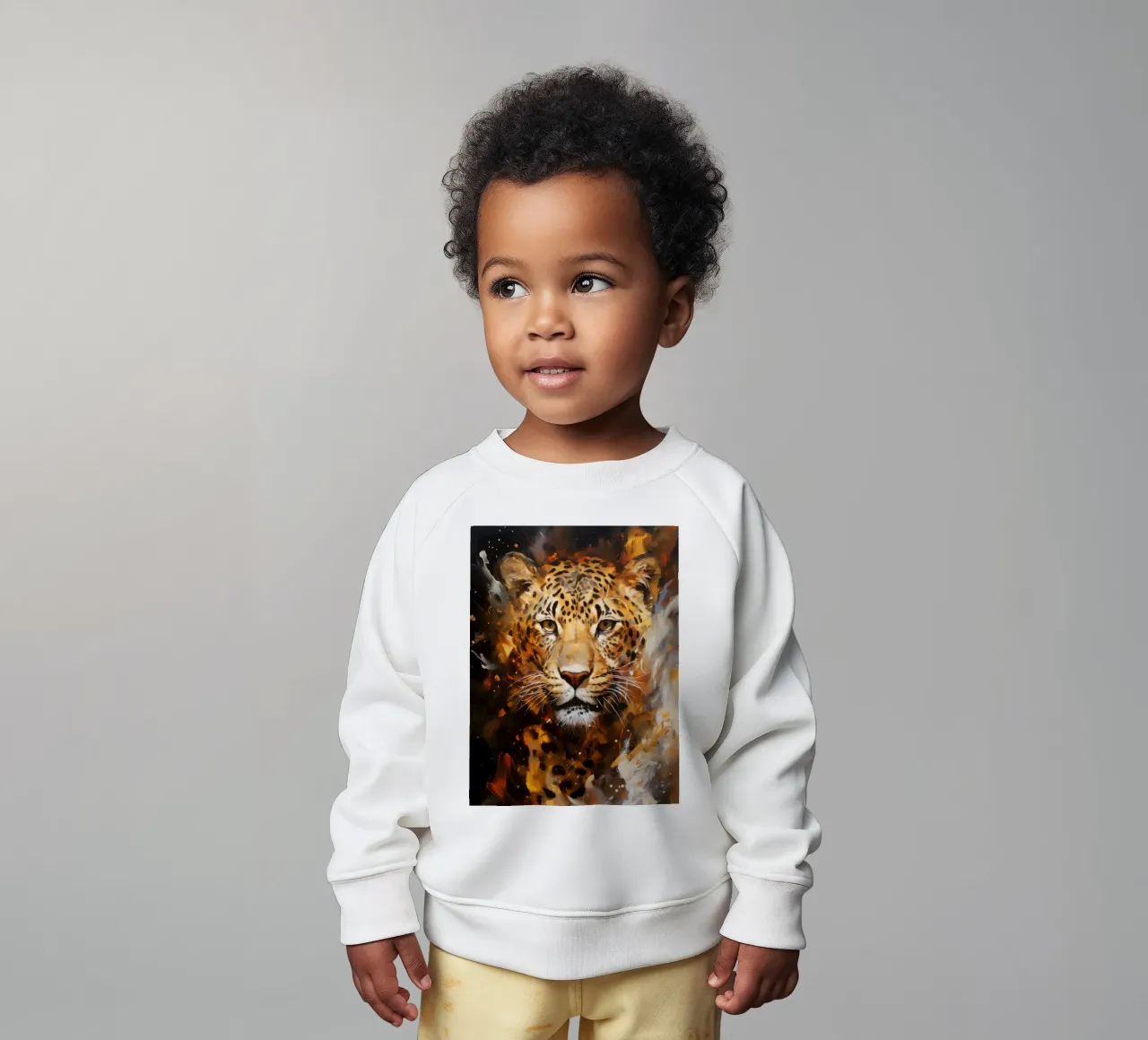 Leopard Abstract felpa neonato da Mateo