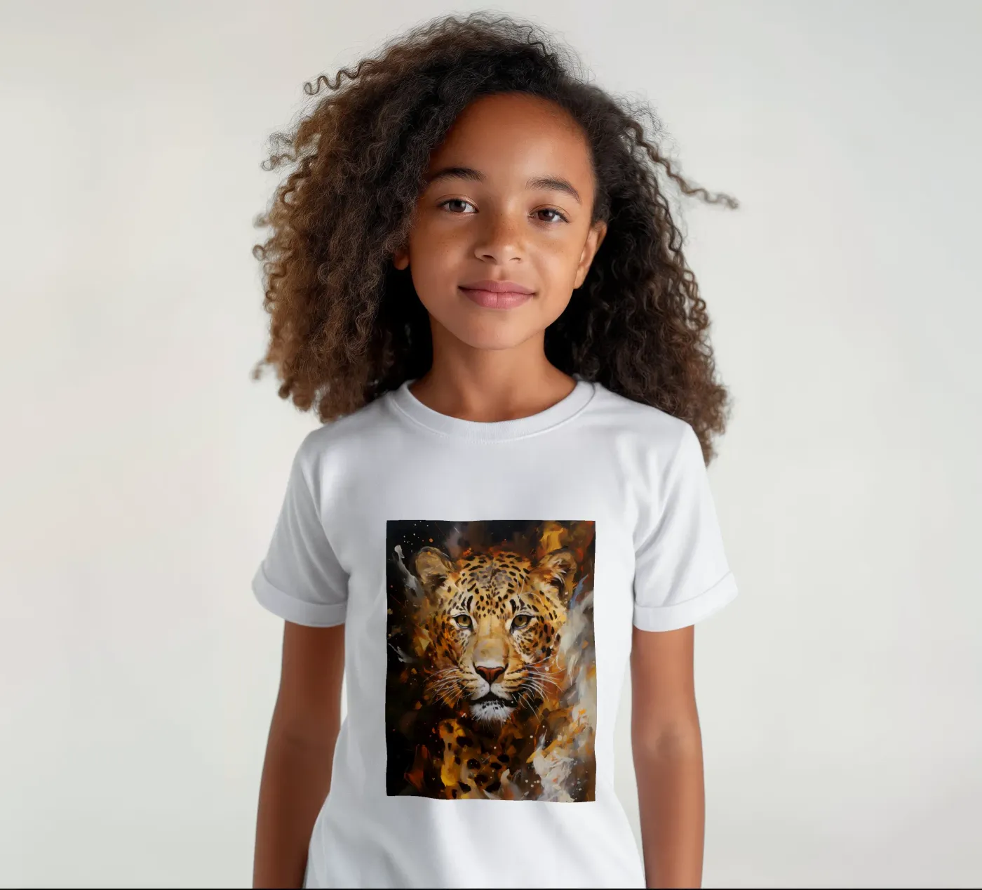 Leopard Abstract kinder t-shirt van Mateo