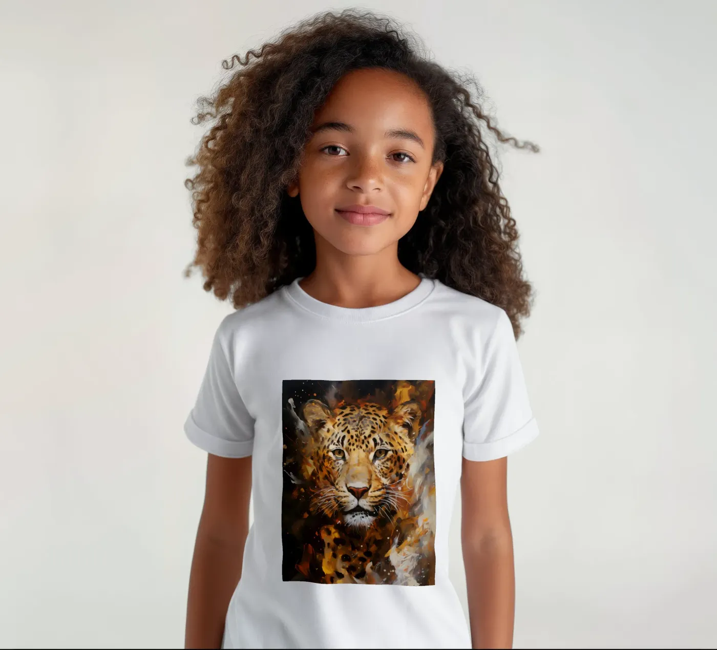 Leopard Abstract kids t-shirt by Mateo