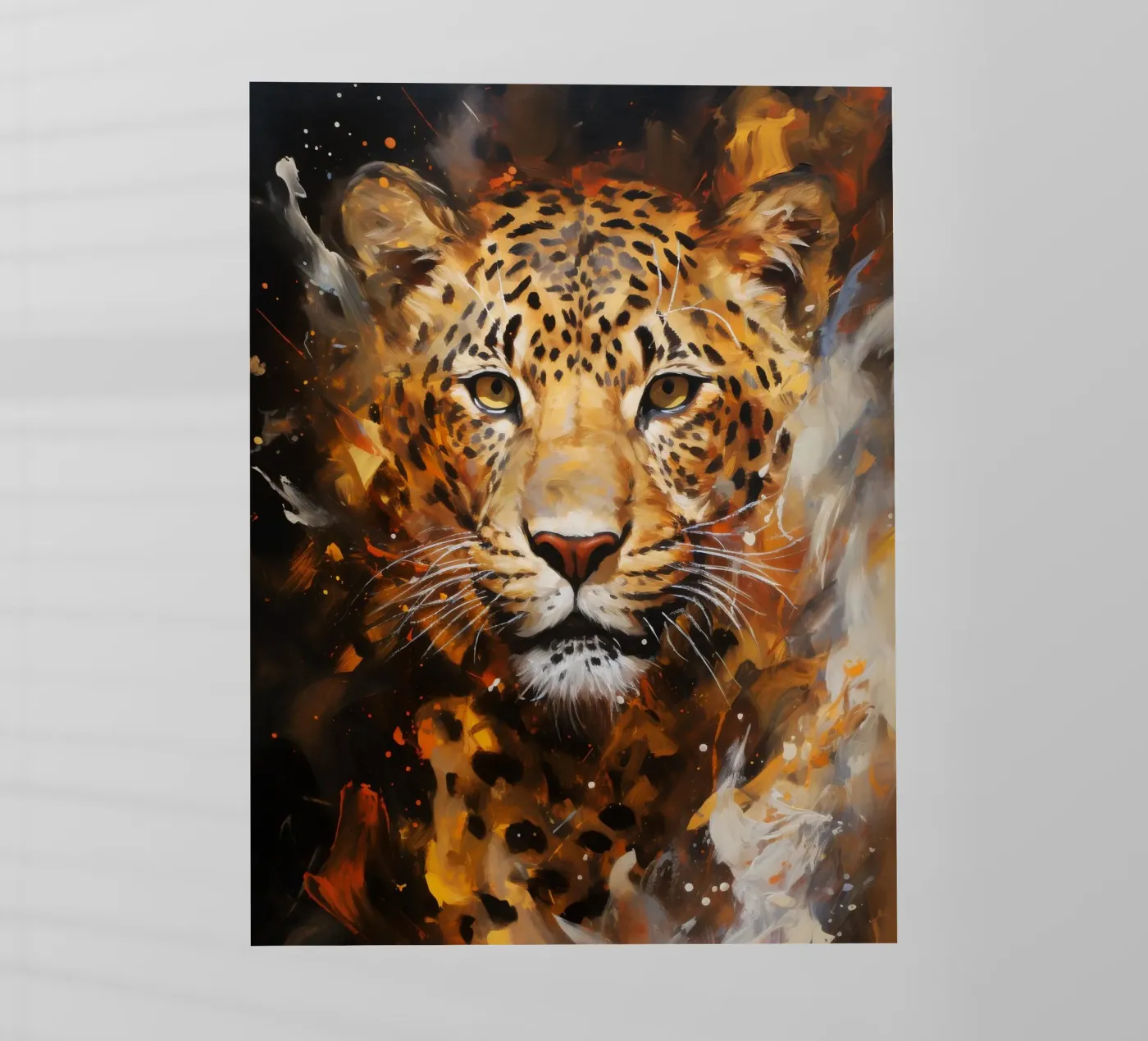Leopard Abstract backlit folie van Mateo
