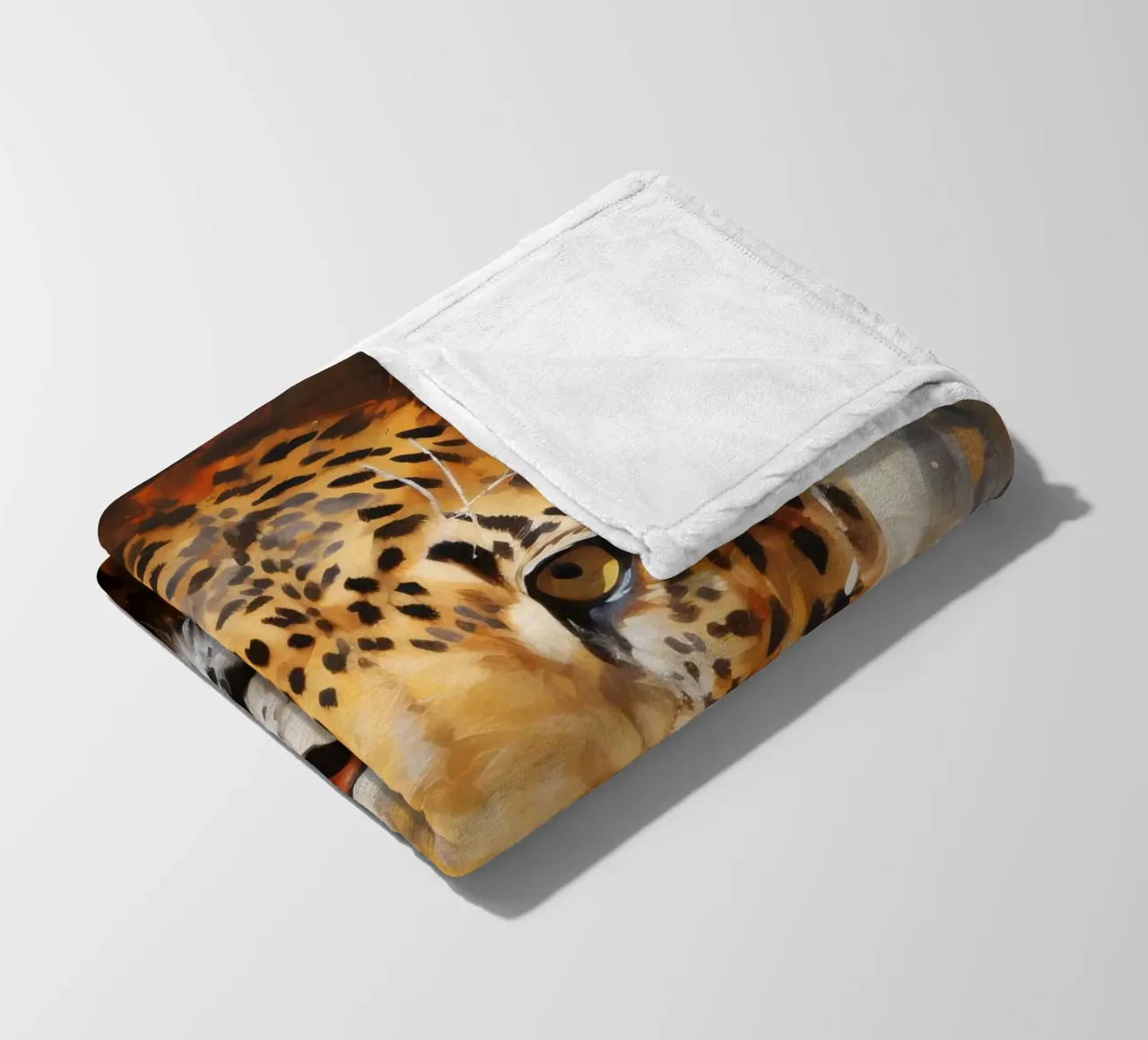 Leopard Abstract Fleecedecke von Mateo