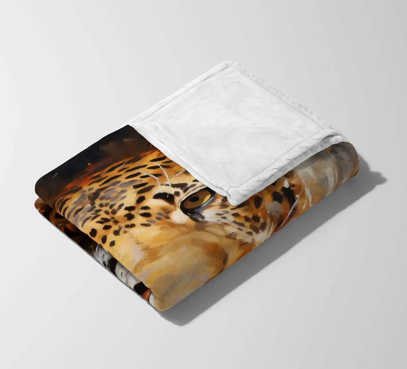 Leopard Abstract Fleecedecke von Mateo
