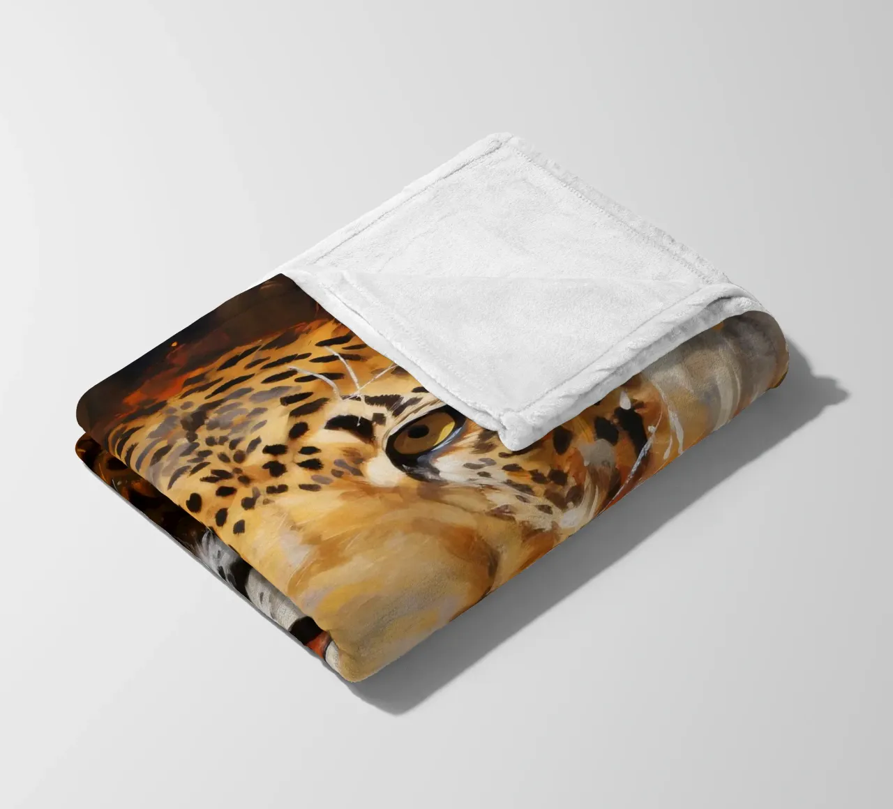 Leopard Abstract Fleecedecke von Mateo