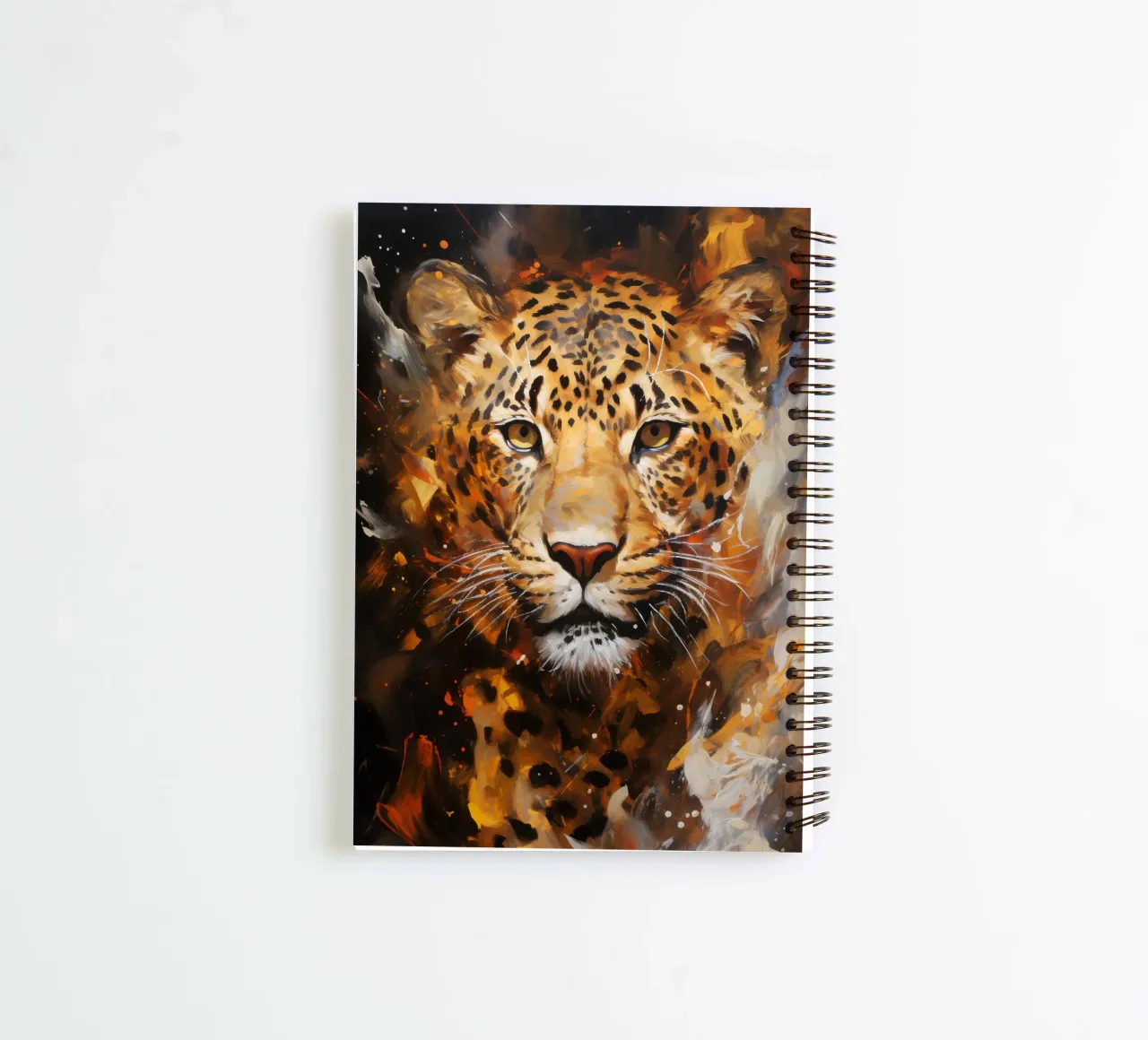 Leopard Abstract spiral notebook by Mateo