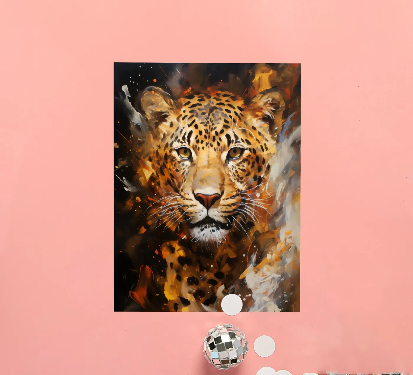 Leopard Abstract adesivo da Mateo