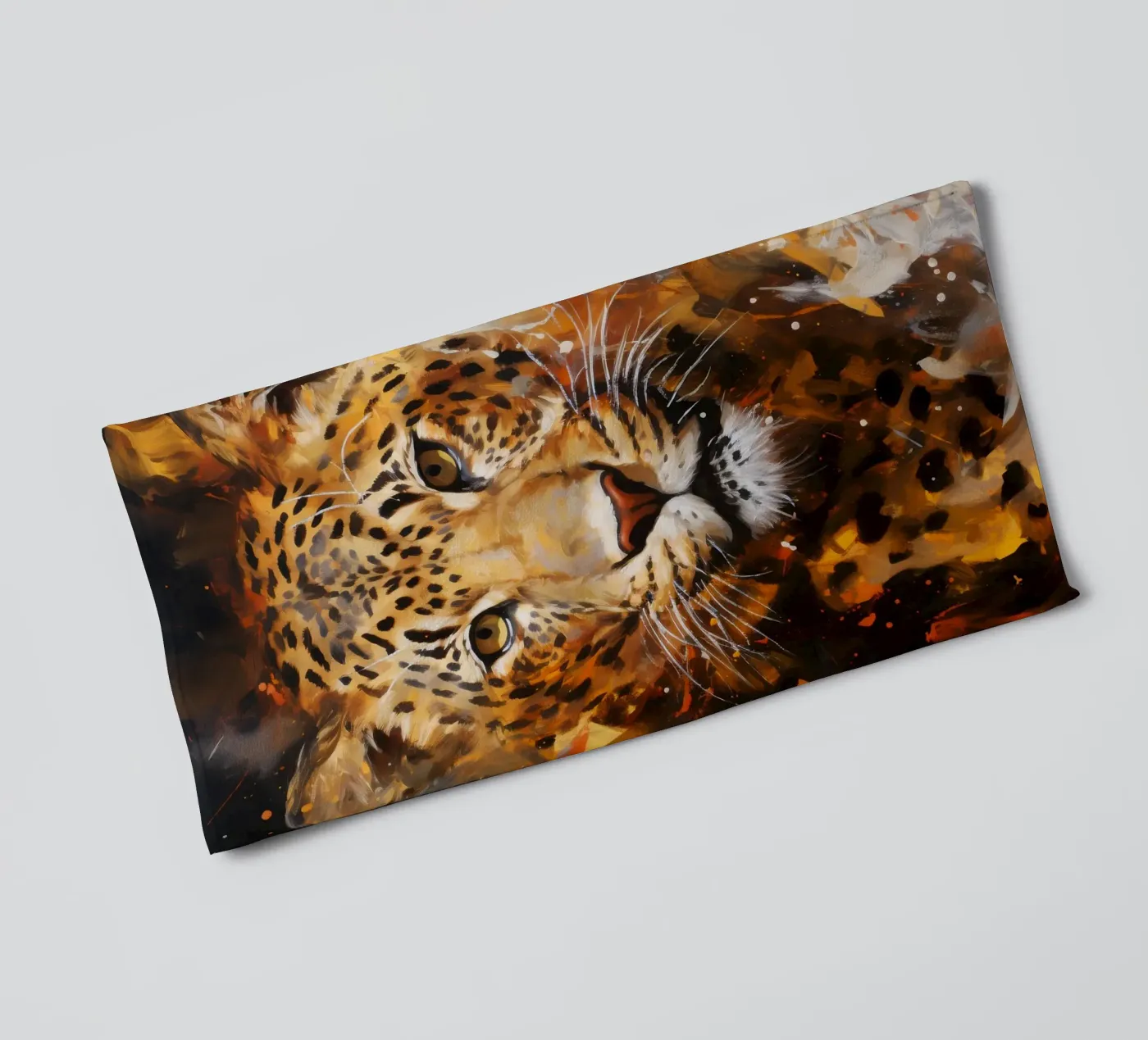 Leopard Abstract badhanddoek van Mateo