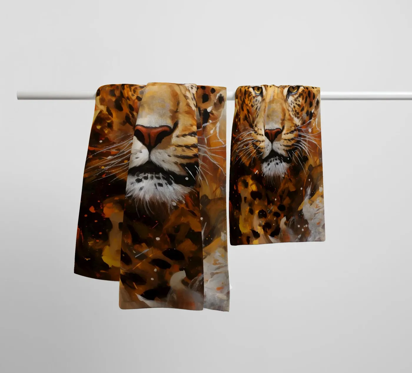 Leopard Abstract badhanddoek van Mateo