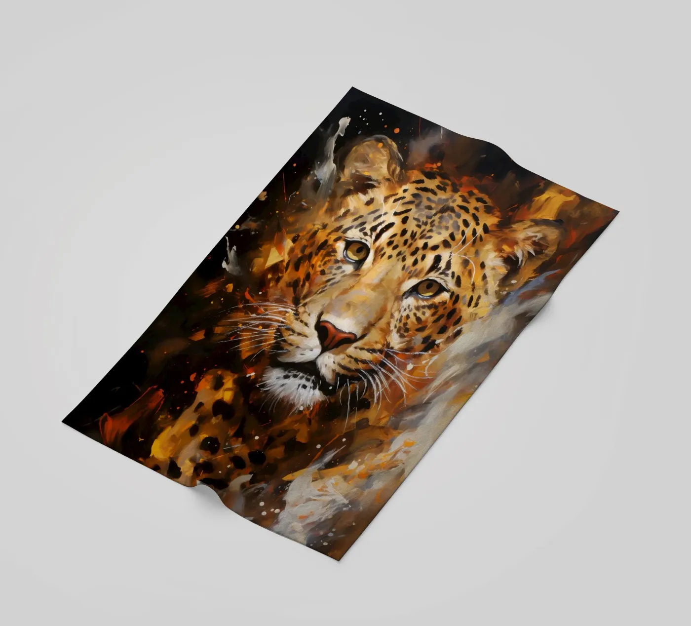 Leopard Abstract strandhanddoek van Mateo