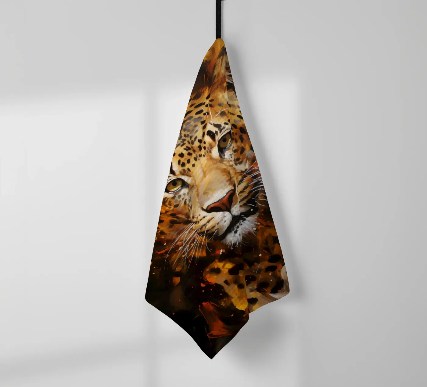 Leopard Abstract torchon de Mateo