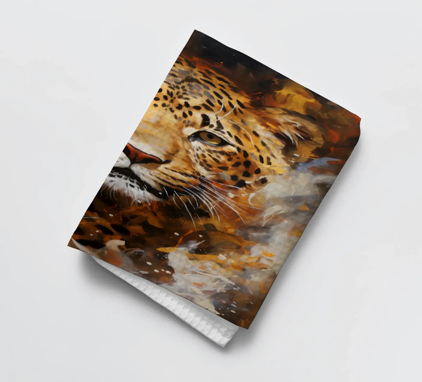 Leopard Abstract torchon de Mateo