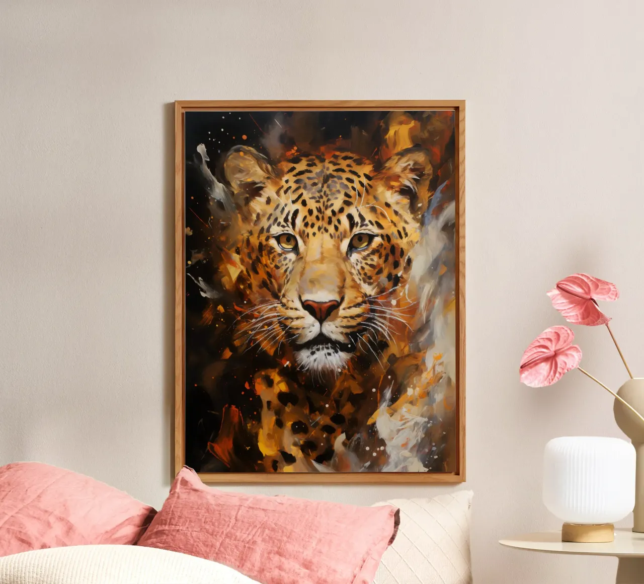 Leopard Abstract alluminio dibond da Mateo