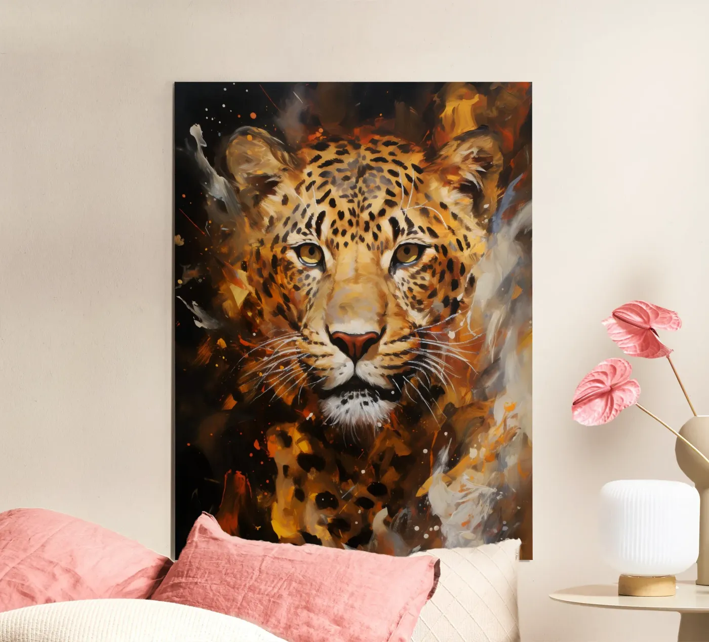 Leopard Abstract poster van Mateo