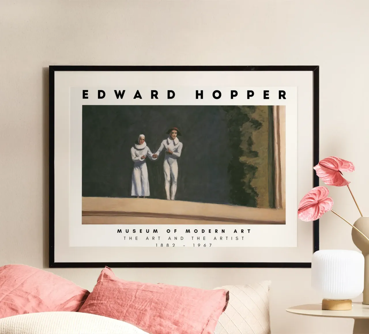 Edward Hopper Dos comediantes - American Realism Art poster de NorwesClub