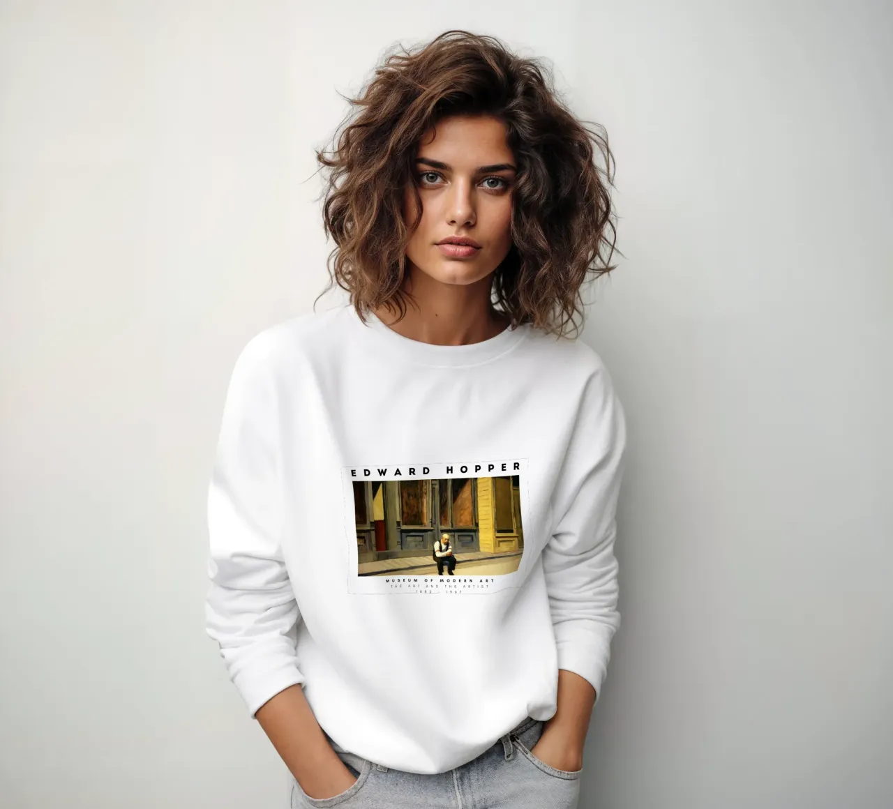 Edward Hopper Exkursion in die Philosophie | Realismus Druck Sweatshirt von NorwesClub