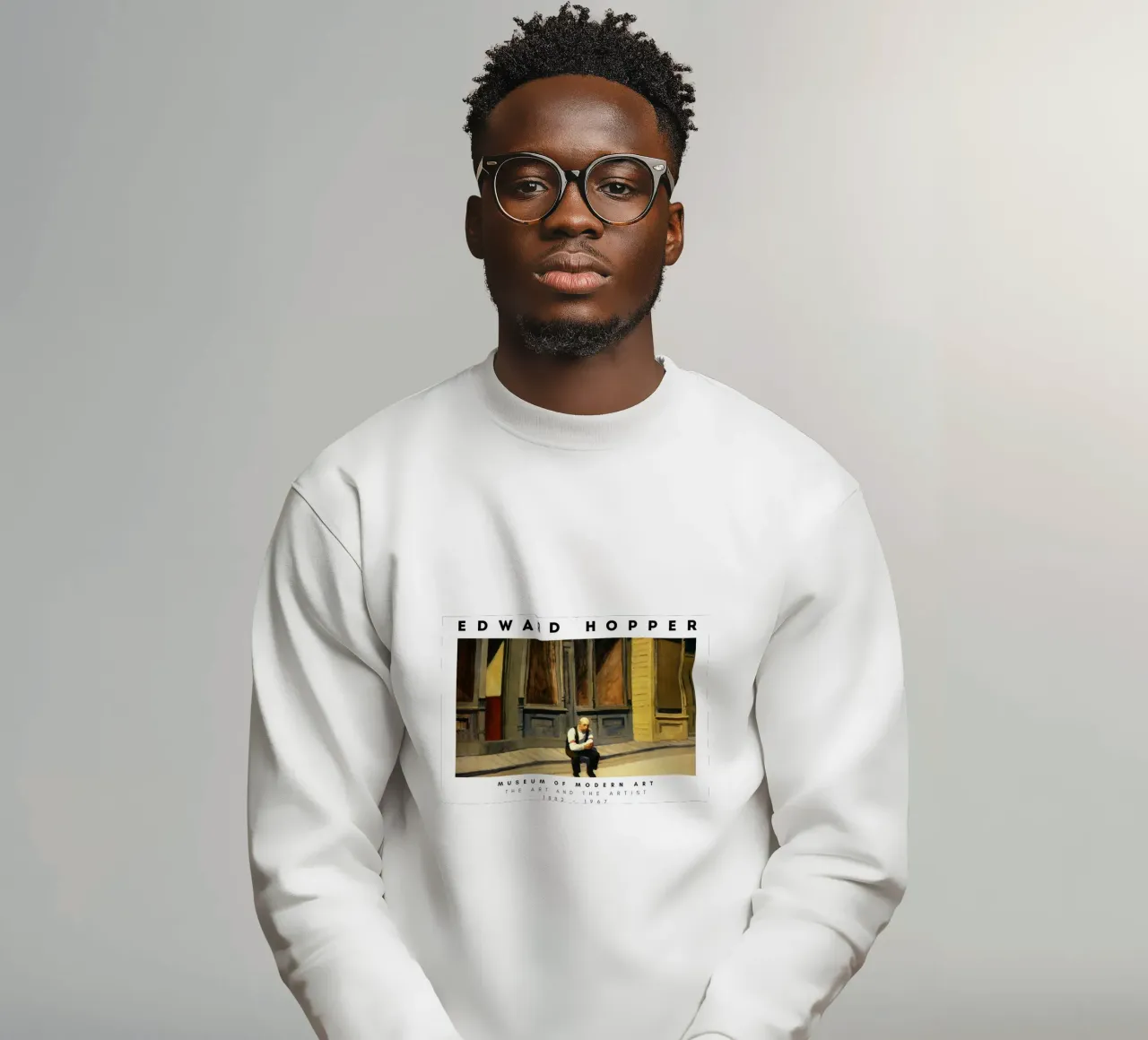 Edward Hopper Exkursion in die Philosophie | Realismus Druck Sweatshirt von NorwesClub