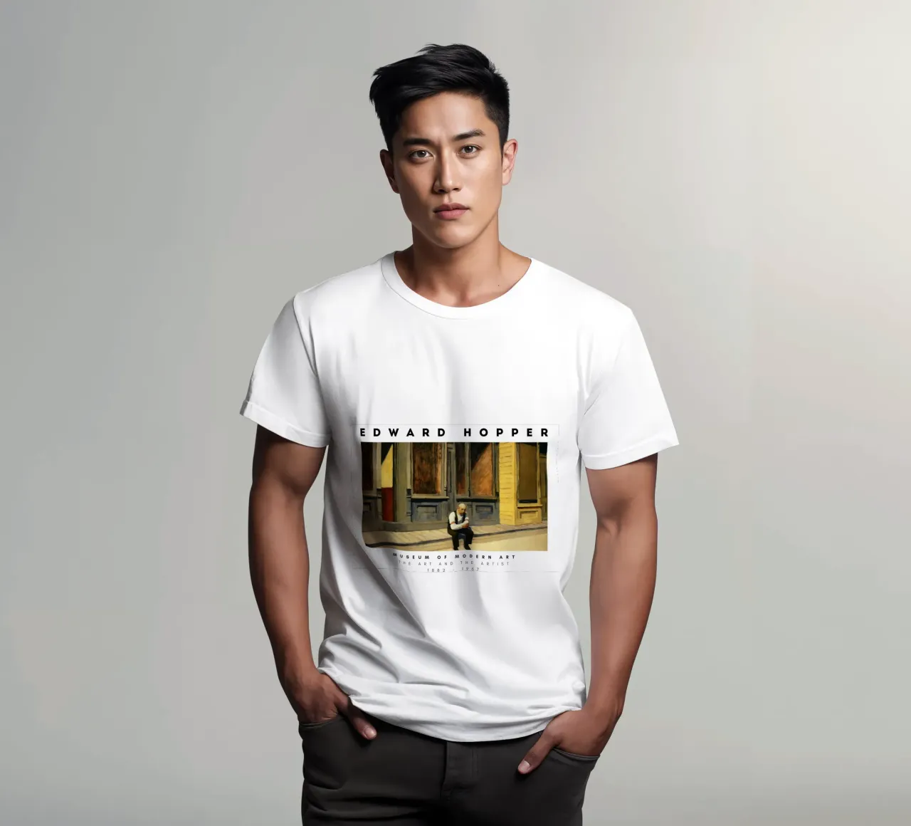 Edward Hopper Exkursion in die Philosophie | Realismus Druck T-Shirt von NorwesClub