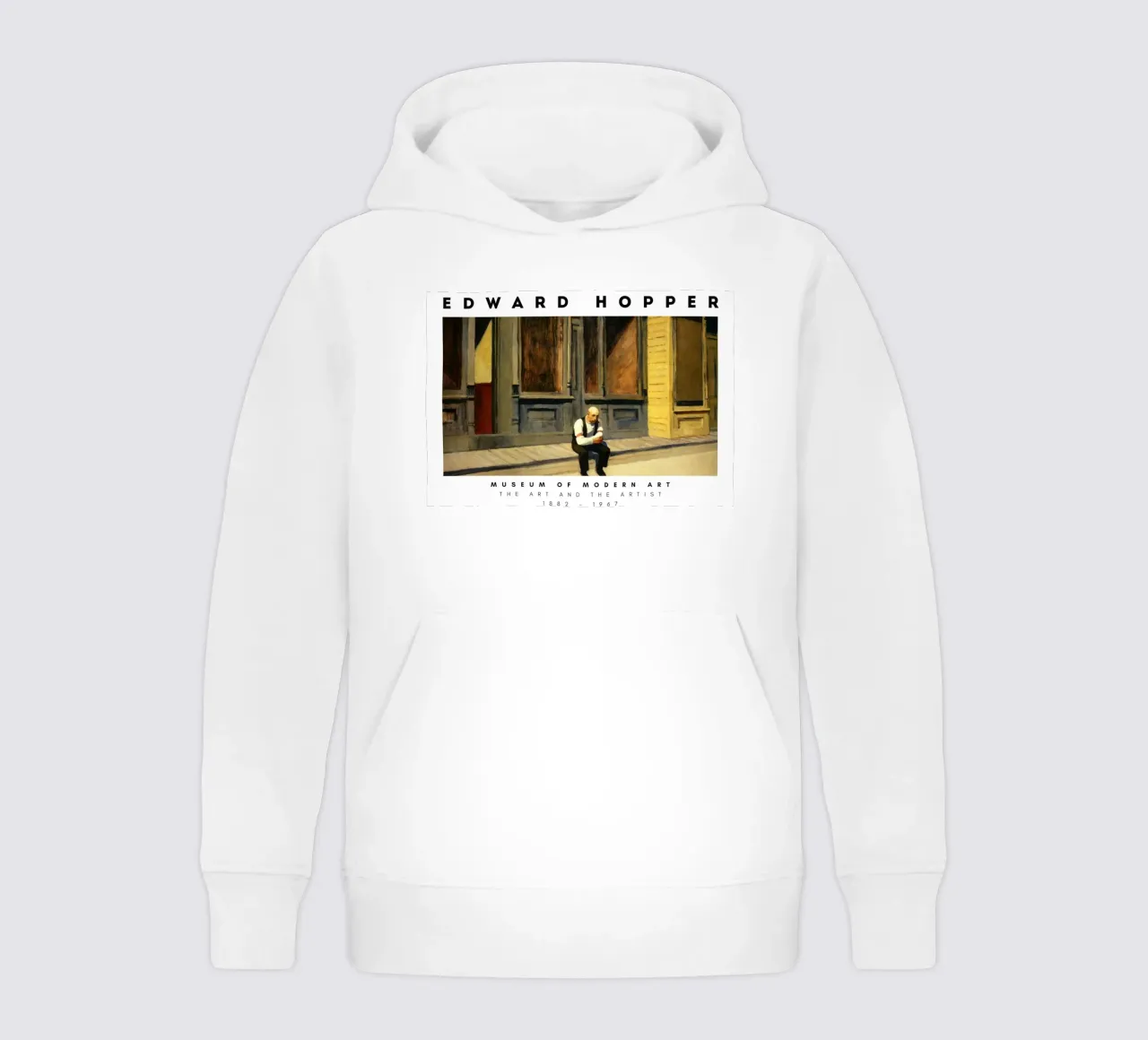 Edward Hopper Excursión a la filosofía | Realismo Imprimir sudadera con capucha para niño de NorwesClub