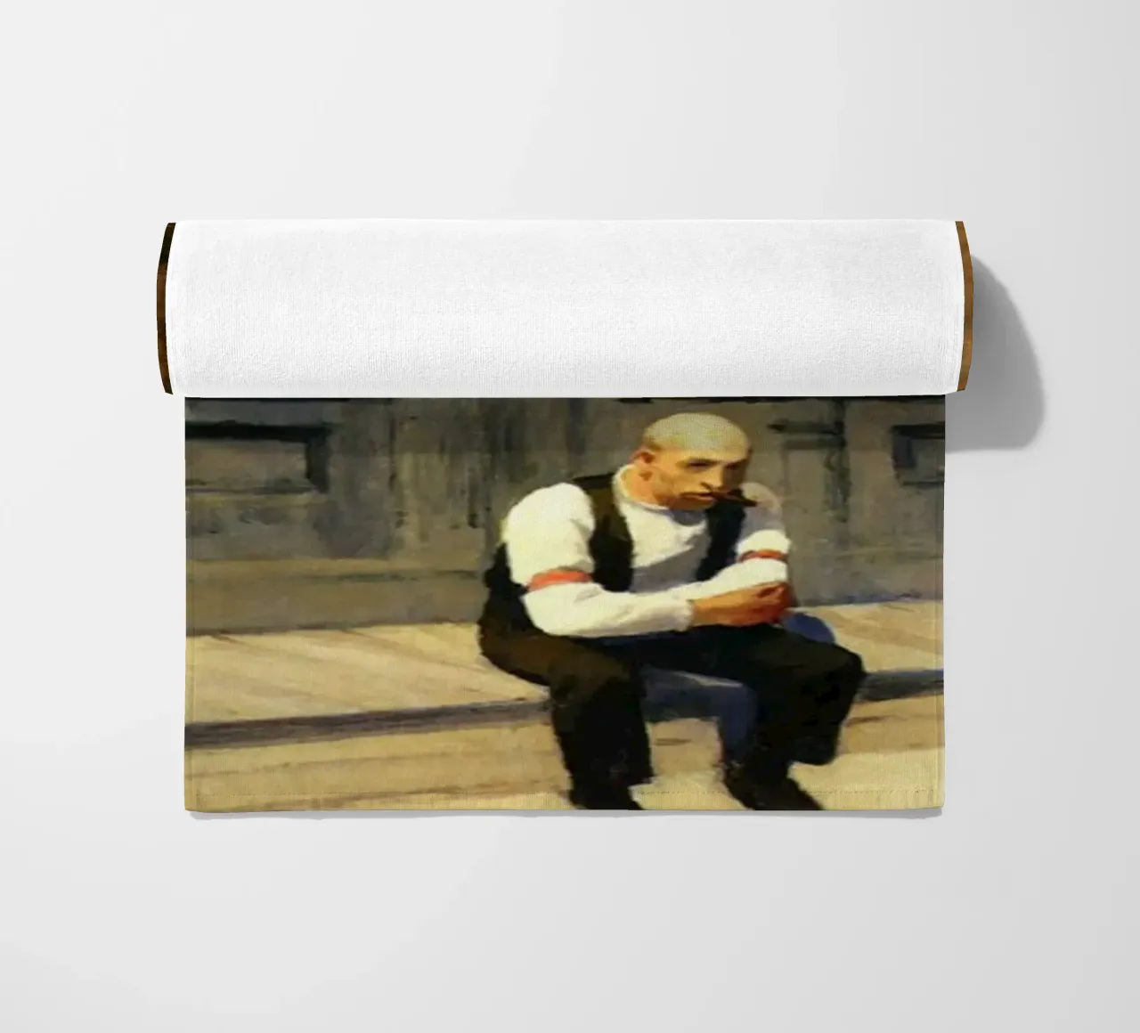 Edward Hopper Excursion into Philosophy | Realism Print beach towel by NorwesClub