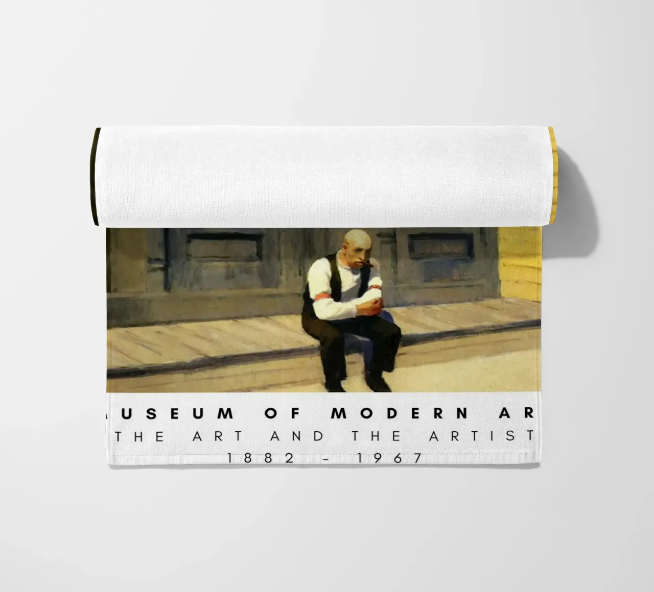 Edward Hopper Excursion into Philosophy | Realism Print beach towel by NorwesClub