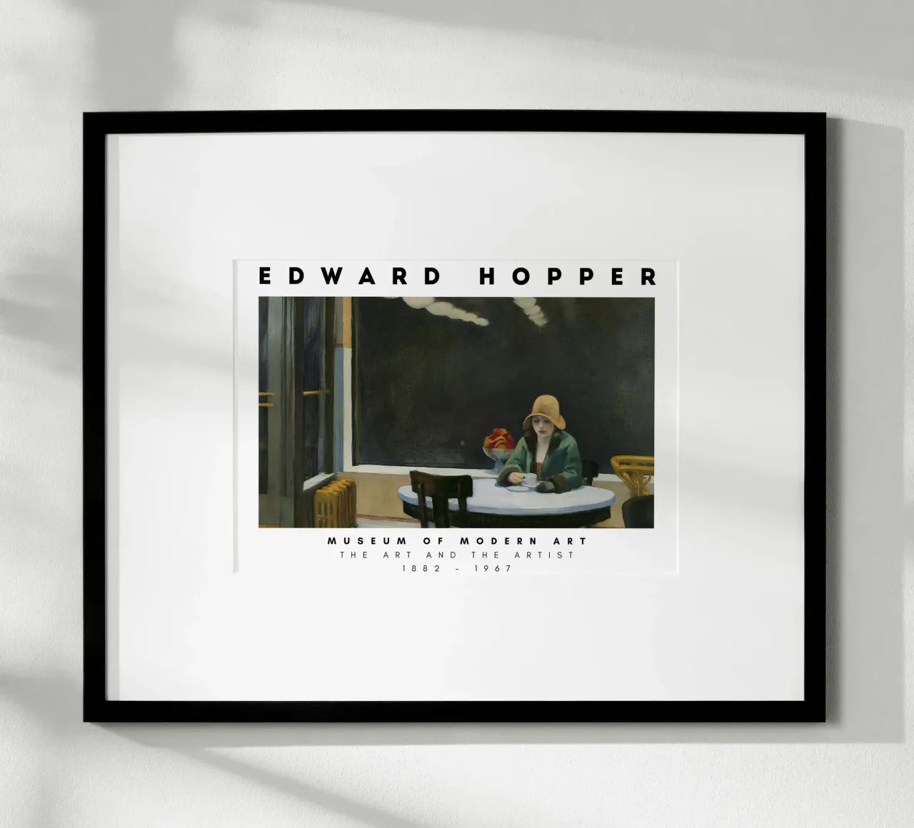 Edward Hopper Automat - Amerikaans realisme Stedelijke kunst poster van NorwesClub