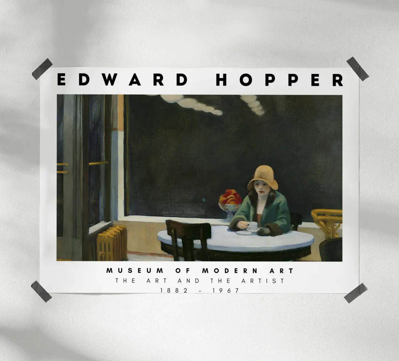 Edward Hopper Automat - Amerikaans realisme Stedelijke kunst poster van NorwesClub