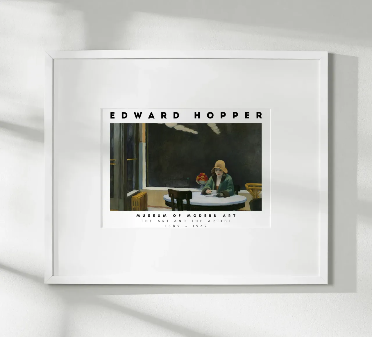 Edward Hopper Automat - Amerikaans realisme Stedelijke kunst poster van NorwesClub