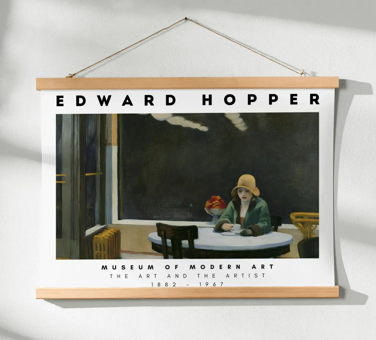 Edward Hopper Automat - Amerikaans realisme Stedelijke kunst poster van NorwesClub