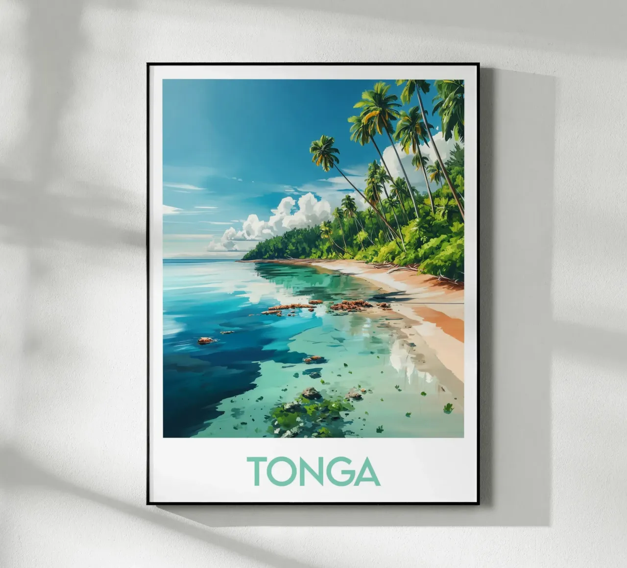 Affiche Tonga plexiglass da Frame the World