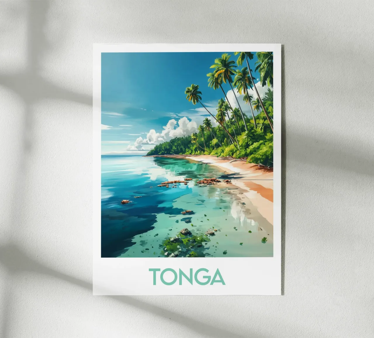 Affiche Tonga plexiglass da Frame the World