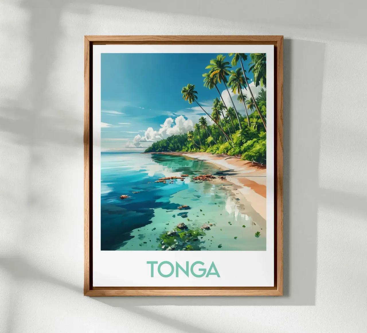 Affiche Tonga alluminio dibond da Frame the World